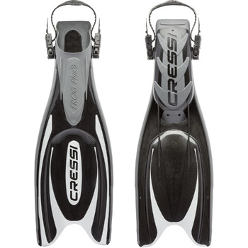 Чоловічі ласти Cressi Frog Plus M/L (41/44) Чорні/Срібні
