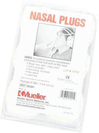 Назальні пробки, 300 штук (1 упаковка) 300 штук (1 упаковка) Білий