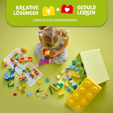 Конструктор LEGO DUPLO Classic 10439, Кам'яна коробка Машини та Вантажівки, 80 деталей