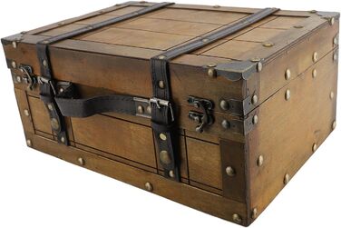 Декоративна скринька для зберігання Taidda у вінтажному ретро-стилі з дерева для організації дому, прикраса журнального столика