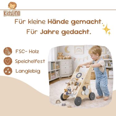 Персоналізовані дерев&39яні ходунки для малюків з іменем Безпечні ходунки для перших кроків Ходунки з гальмом та іграшкою для розвитку моторики Подарунок на перший день народження для дівчаток та хлопчиків, натуральний/білий (нейтральний).