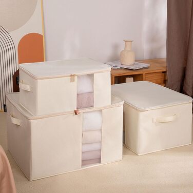 Скриня для зберігання одягу Naroote, складний органайзер для шафи, сумки для зберігання, стійкий до квілму одяг (64 л)