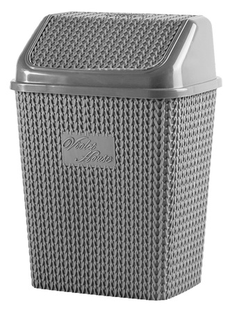 Контейнер для сміття Violet House 0026 Віолетта ANTRASIT 10 л (6851435)