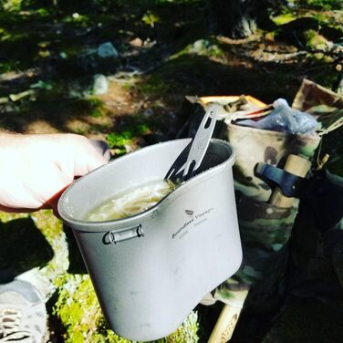 Титанова їдальня Кемпінговий посуд Кружка Військова пляшка для води Набір чашок для їдальні на відкритому повітрі Надлегкий набір