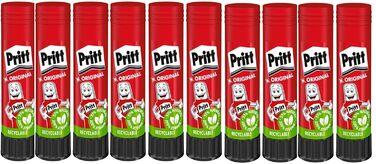 Клей-олівець Pritt, безпечний і зручний для дітей клей для мистецтва та рукоділля, міцний клей для шкільного та канцелярського приладдя, ручка Pritt 10x43 г