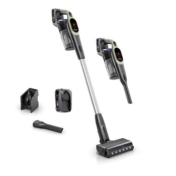 Акумуляторний пилосос Bosch Unlimited 9 BBS921TBA, бездротовий, MicroClean Technology, дисплей, компресія пилу, HEPA-фільтр, 10 років гарантії на двигун, змінний акумулятор, LED-підсвітка, щілина для вузьких місць, зелений