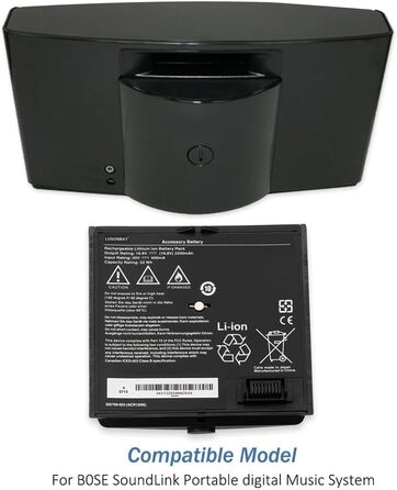 Батарейка 4ICR19/66, сумісна з портативною цифровою музичною системою Bose SoundDock, серії SoundLink Air, 16,8 В, 32 Втгод, 300769-003 300769-001 300769-002 300769-004 300770-001