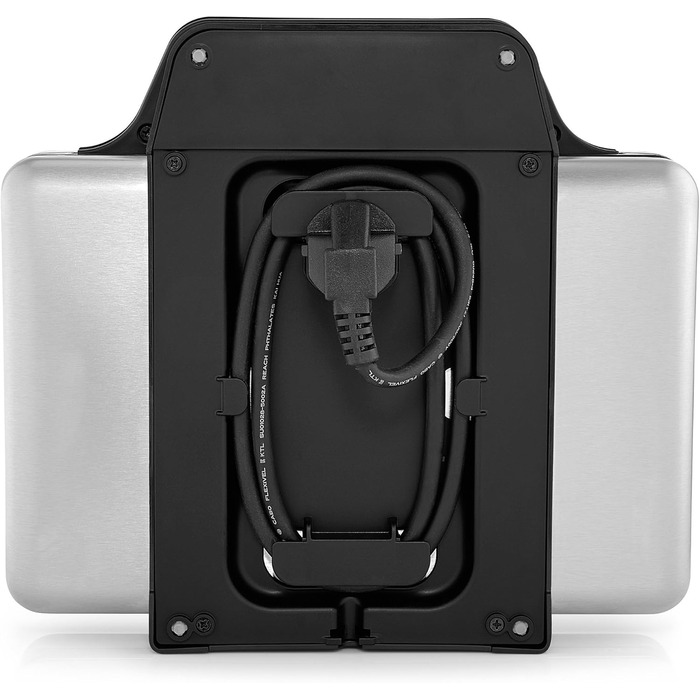 Сендвіч-машина WMF Lono, тостер для сендвічів, для 2 стандартних або XXL тостів, 2-ступінчасте регулювання висоти для більшої начинки, матова нержавіюча сталь