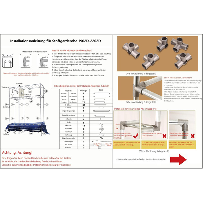 Тканинна шафа, міцна, тканинна розкладна шафа для спальні з рейкою для одягу та полицями, гардеробна шафа з вішалкою для одягу, 126x46x173 см, сіра смужка.