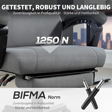 Офісне крісло HOMCOM, ергономічне робоче крісло з підлокітниками та підставкою для ніг, регульоване по висоті поворотне крісло з оксамитовим виглядом, комп&39ютерне крісло, темно-сіре