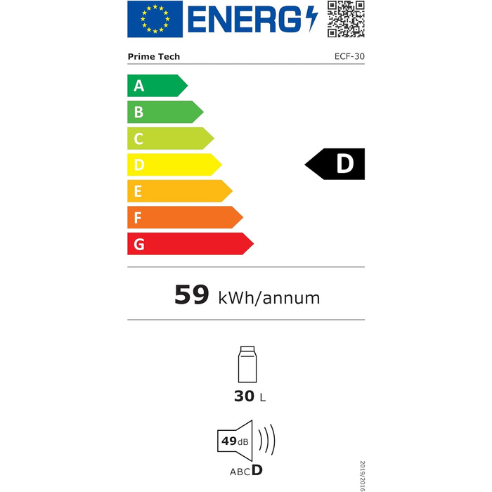 Компресор Prime Tech холодильна камера Eco-Line 25/30 літрів, до -22 градусів, 12/24/230 В для розетки, легковий автомобіль, вантажівка, автофургон, човен, будинок на колесах (холодильна камера 30 л) - РІЗНІ РОЗМІРИ