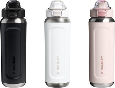 Пляшка STANLEY Wellspring 0,7 л - Зберігає напої холодними протягом 12 годин - Зберігає напої крижаними протягом 40 годин - Пляшка з переробленої нержавіючої сталі без бісфенолу А - Герметична - Можна мити в посудомийній машині - Чорна 2.0