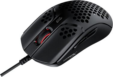 Ігрова миша HyperX Pulsefire Haste - надлегка, 59 г, стільниковий корпус, шестигранний дизайн, кабель HyperFlex, до 16 000 DPI, 6