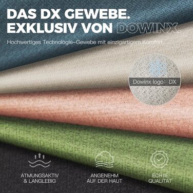 Ігрове крісло Dowinx з тканиною, масажне ігрове крісло з підставкою для ніг, ергономічне крісло для ПК, ігрове крісло, офісне крісло, вантажопідйомність 150 кг, бежевий бежевий, розсувна підставка для ніг