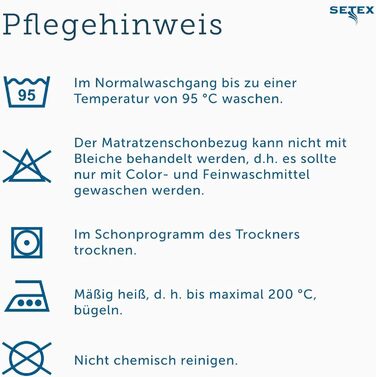 Чохол для матраца SETEX Molton, 140 x 200 см, кутові гумки, 100 бавовна, базовий, натуральні кольори 1607140200001001