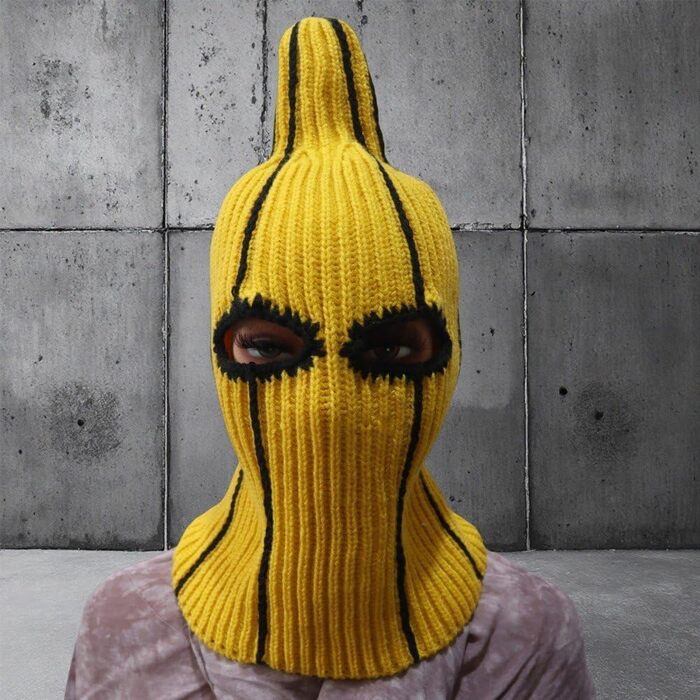 Забавна балаклава/лижна маска у формі банана оригінальна в&39язана маска для обличчя на Хелловін, Різдво, зимові спортивні фестивалі, еластична, тепла, унісекс, подарунок для дорослих