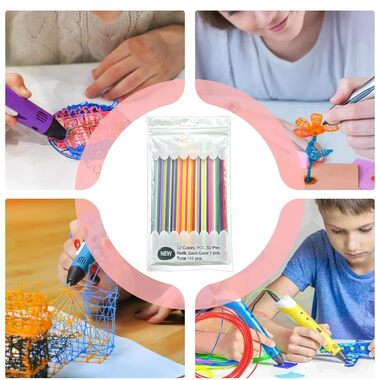 Заправки для нитки 3D-ручки, заправки для ручок 3-Doodler Pen 2,5 мм, 160 шт. Заправки для ручок для 3D-друку для дітей, заправки для 3-doodler Starter Pen для аксесуарів для 3-doodler Pen