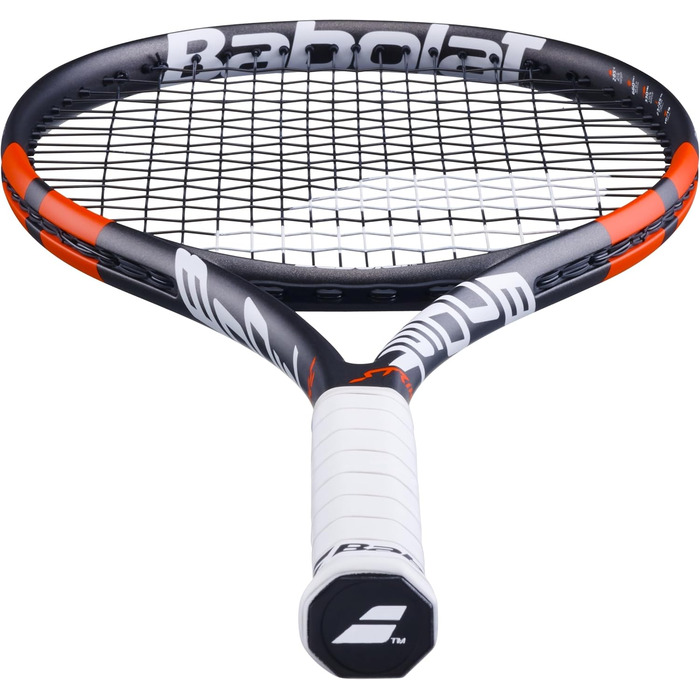 Тенісна ракетка Babolat Aero G 27" 2024 червоно-чорно-біла 270 г L3 NF²-Tech + Aero Modular³ максимальний спін + потужність для середнього рівня офіційний Babolat Франція оригінал