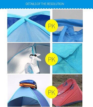 Розкладний пляжний намет із захистом від ультрафіолету 50, автоматичний розкладний намет на 2-3 особи, портативний пляжний намет із сонцезахисною тентом для кемпінгу та саду, невеликий розмір у пакувальному вміщенні