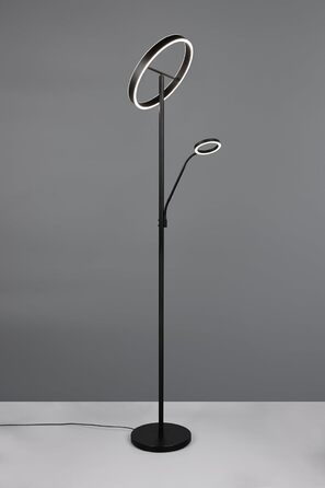 Стільник LED Trio Willis 449510232, матовий чорний метал, 39 5.5 Вт, регульована колірна температура, диммер