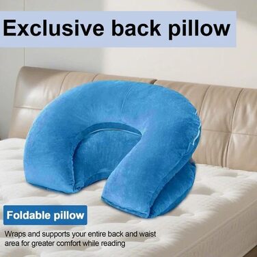 Подушка для читання для ліжка та дивана, велика подушка для спини дорослих, зручна подушка для читання з чохлом, який можна прати, подушка для сидіння для читання, перегляду телевізора, відпочинку або як подушка для сну