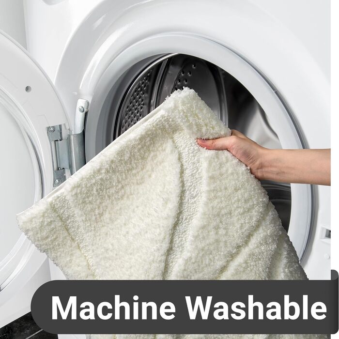 Килимок для ванної кімнати DEXDE, 61 x 183 см, надзвичайно довгий, нековзний, можна прати в пральній машині, килимки для ванної, килим, кремово-білий, м&39які килимки для підлоги, ванни та душу, аксесуари для домашнього декору 61 x 183 см (прямокутний) бі