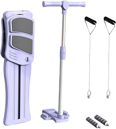 Набір для пілатесу Reformer Тренажер для м&39язів живота - Складаний пристрій для тренування м&39язів живота та вправ для кора для жінок та чоловіків, фіолетовий