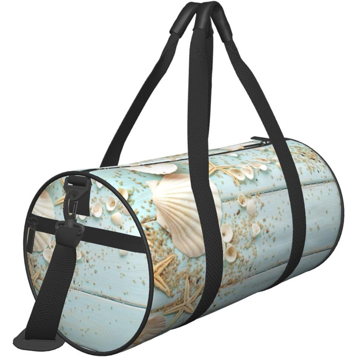 Спортивна сумка, дорожня сумка, пляжна палатка, морська колекція, вінтажний стиль, бохо-принт, сумка для ночівлі, чорний колір, універсальний розмір, сумка для подорожей