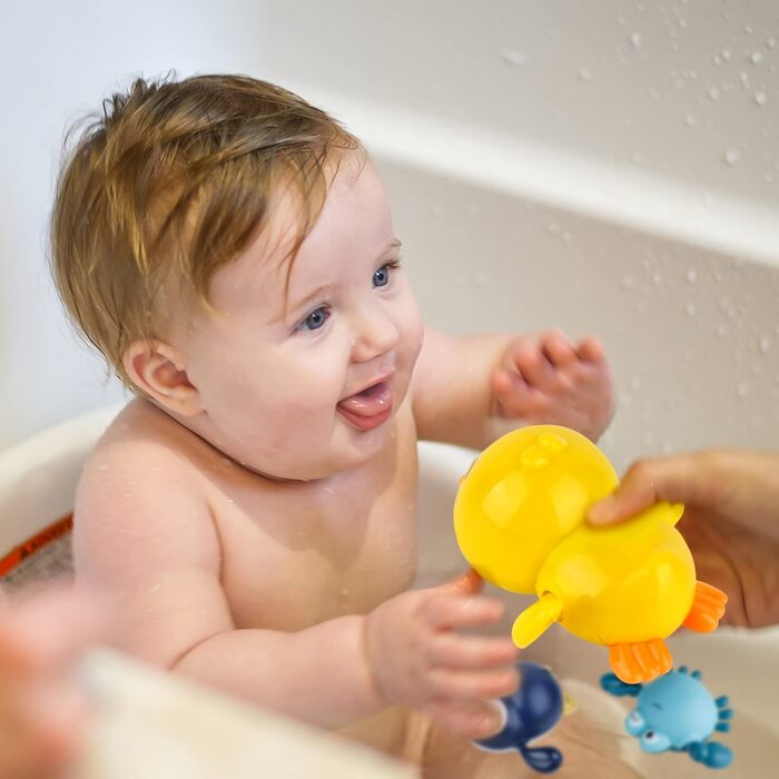 Дитячі іграшки для купання, заводні іграшки для купання 4 упаковки для дітей, іграшки для ванни, іграшки для купання для дітей, хл