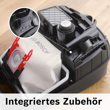 Пилосос Bosch з мішком серії 4 ProHygienic BGD41HYG, ідеально підходить для алергіків, гігієнічний фільтр, 10-річна гарантія на дв