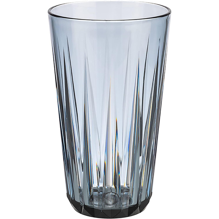 Набір з 6 високоякісних пластикових стаканчиків Tritan об'ємом 0,5 л, без вмісту бісфенолу, з кришталевого скла, ударостійкі багат