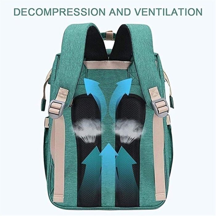 Портативний пеленальний мішок, багатофункціональний водонепроникний рюкзак для підгузників, дитяче ліжечко для подорожей дитяче лі