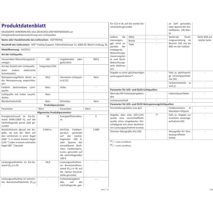 Світлодіодна трубка 150 см - 24 Вт 2640 люмен (110 лм/Вт) - T8 G13 - Світлодіодна люмінесцентна трубка без мерехтіння - тепла біла лампа 3000K - термін служби 30 000 годин 3 роки гарантії