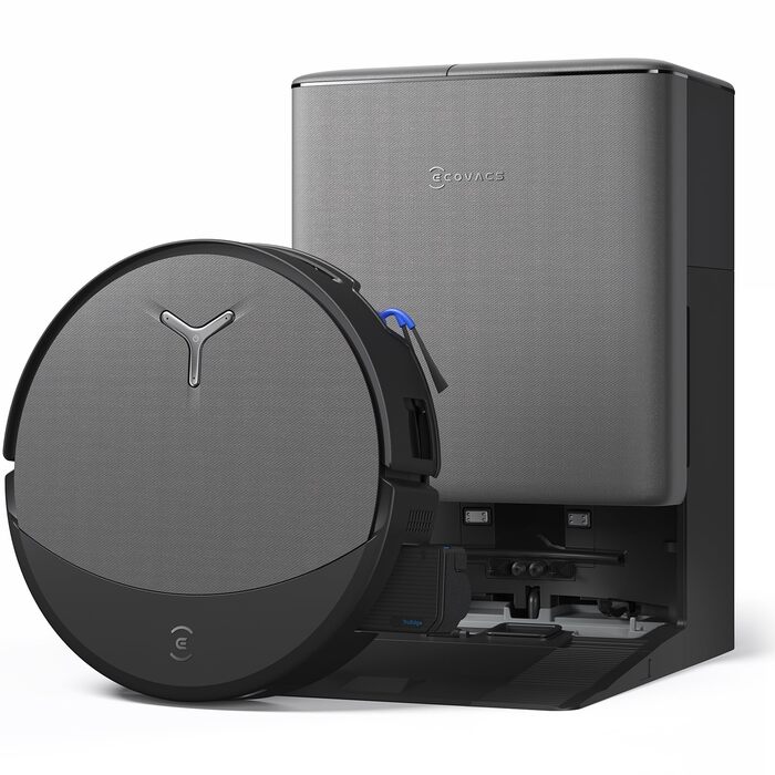 Робот-пилосос з функцією вологого прибирання ECOVACS T90 PRO Omni, 30 000 Па, PowerBoost, чорний