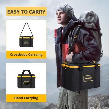 Сумка для перенесення VTOMAN для портативної електростанції, чорна (портативна електростанція не входить до комплекту) Сумка для перенесення FlashSpeed