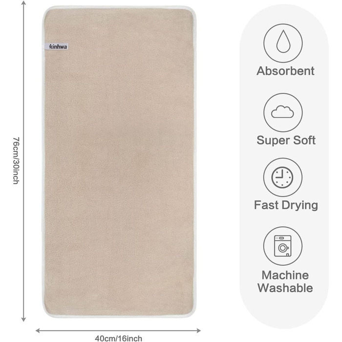 Рушники з мікрофібри, сильний водопоглинаючий рушник з мікрофібри для ванни, м'які рушники для душу, швидко сохнуть і вбирають вол