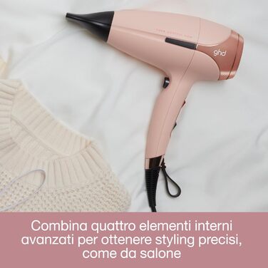 Фен ghd helios Pink Peach, професійний фен з безщітковим двигуном та іонною технологією