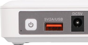 Міні UPS для роутера/модему 7500mAh з резервним живленням, DC 12V/9V, 24W, USB-A вихід (2A), для дому та офісу (EU-штекер)