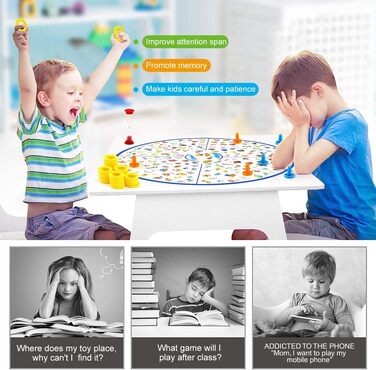 Настільна гра VATOS, навчальна гра Маленький детектив для дітей, іграшки для сімейної вечірки, ігри на відповідність, подарунок ві