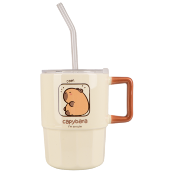 Чашка 400 мл Capybara Time LED