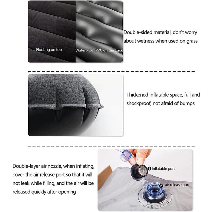 Автомобільний надувний матрац для Skoda Kodiaq, надувний матрац для кемпінгу, портативний туристичний надувний матрац з повітряною подушкою, аксесуар для активного відпочинку на свіжому повітрі, E звичайний E