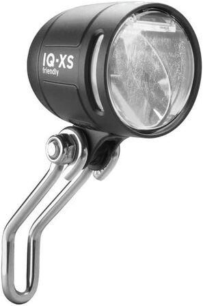 Унісекс Футболка для дорослих Lumotec Iq-xs Friendly зі стійкою та денним ходовим вогнем, передня фара, чорна, один розмір