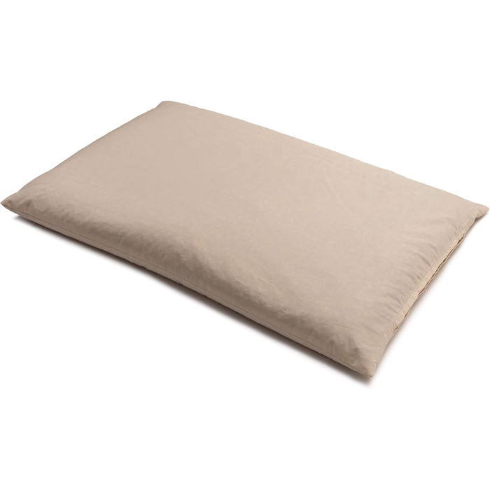 Подушка GIRAFFENLAND з органічного проса 40x60 см, подушка для сну з органічного перкалю органічний наповнювач, прямий наповнювач Нефарбована та невідбілена - подушка для голови з просом