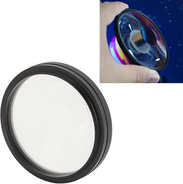 Міліметровий призматичний фільтр обєктива, призматичний обєктив із тунельним спотворенням зору, фільтр ефекту розмиття вихрової призми, спіральний гало-фільтр обєктива камери для фотографії, 55-