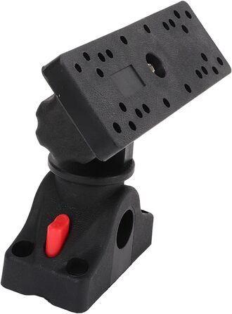 Кронштейн ехолота, обертання на 360 градусів, універсальна монтажна пластина, кронштейн ехолота морської електроніки для човнів, байдарок, електроніки GPS, ехолота та глибиноміра (чорний)