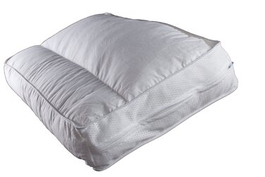 Подушка для шиї Jekatex Sweety, чохол бавовна, наповнювач поліестер, біла, 30 x 70 x 10