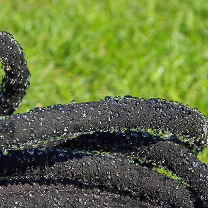 Крапельний шланг, 50 м, перфорований шланг для поливу високих грядок та живоплотів, садовий шланг, чорний