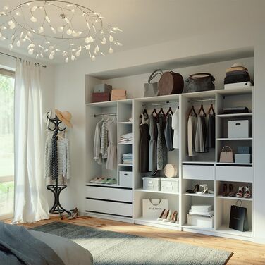 Шафа Vicco Elmo, біла, 280 x 200 см, комплект із 3 предметів (білий 100 x 200 см)