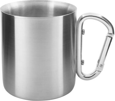 Термокружка Tatonka з нержавіючої сталі з карабіном, 250 мл - Двостінна термокружка з кришкою, ручкою-карабіном, шкалою об&39єму та місткістю 0,25 л - ізольована, не забруднює, безпечна для харчових продуктів