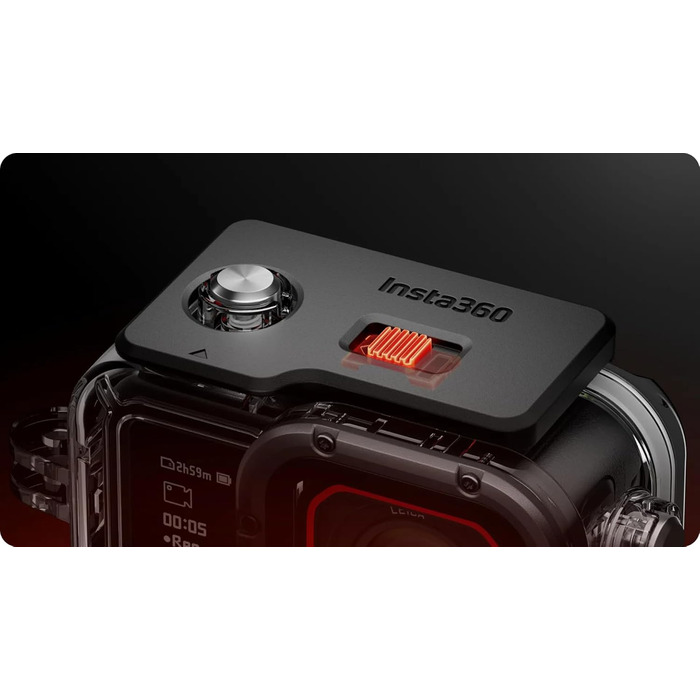Підводний бокс Insta360, сумісний з Ace Pro 2, водонепроникний до 60 метрів, скляна лінза, прозорий, сучасний